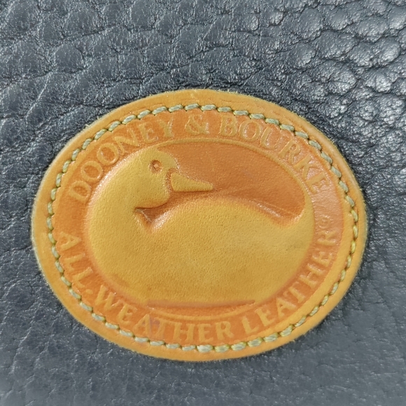 ⭐PRICE DROP⭐🛍️ Dooney &  Bourke Vntg Equestrian Navy Blue AWL Crossbody Bag - Picture 13 of 15